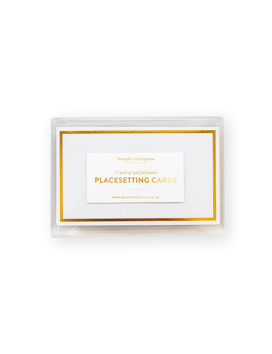 Bespoke Letterpress Placesetting Cards 12pk