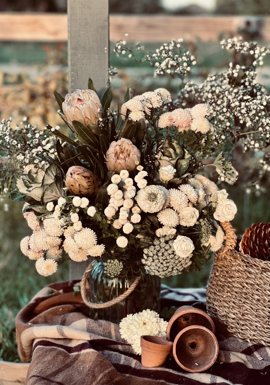 Green and White Bouquet
